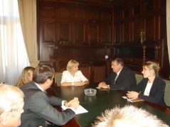 14 September 2011 National Assembly Speaker Prof. Dr Slavica Djukic-Dejanovic receives NATO Parliamentary Assembly President Karl Lamers